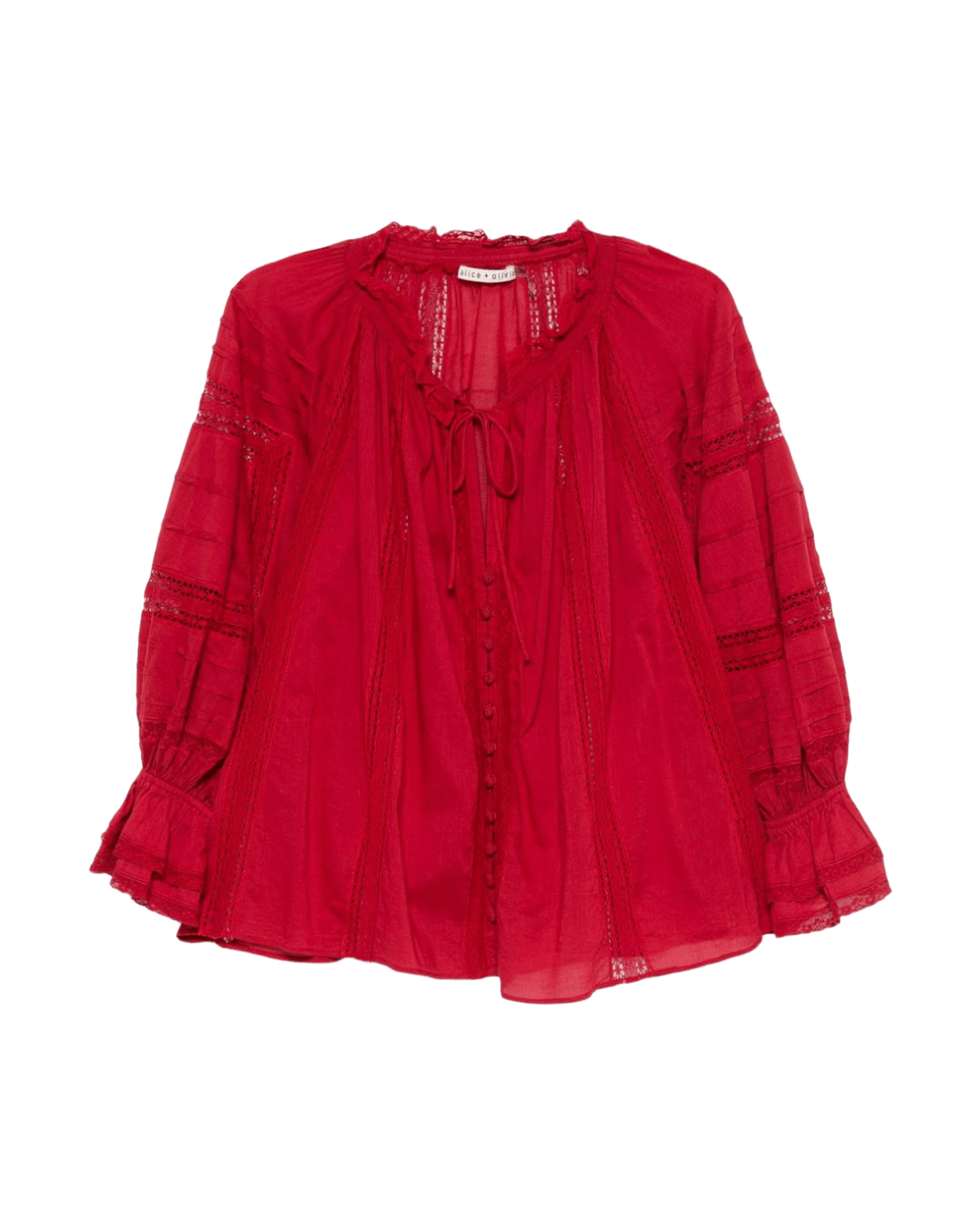 Alice + Olivia Red Shirt Glam Steals