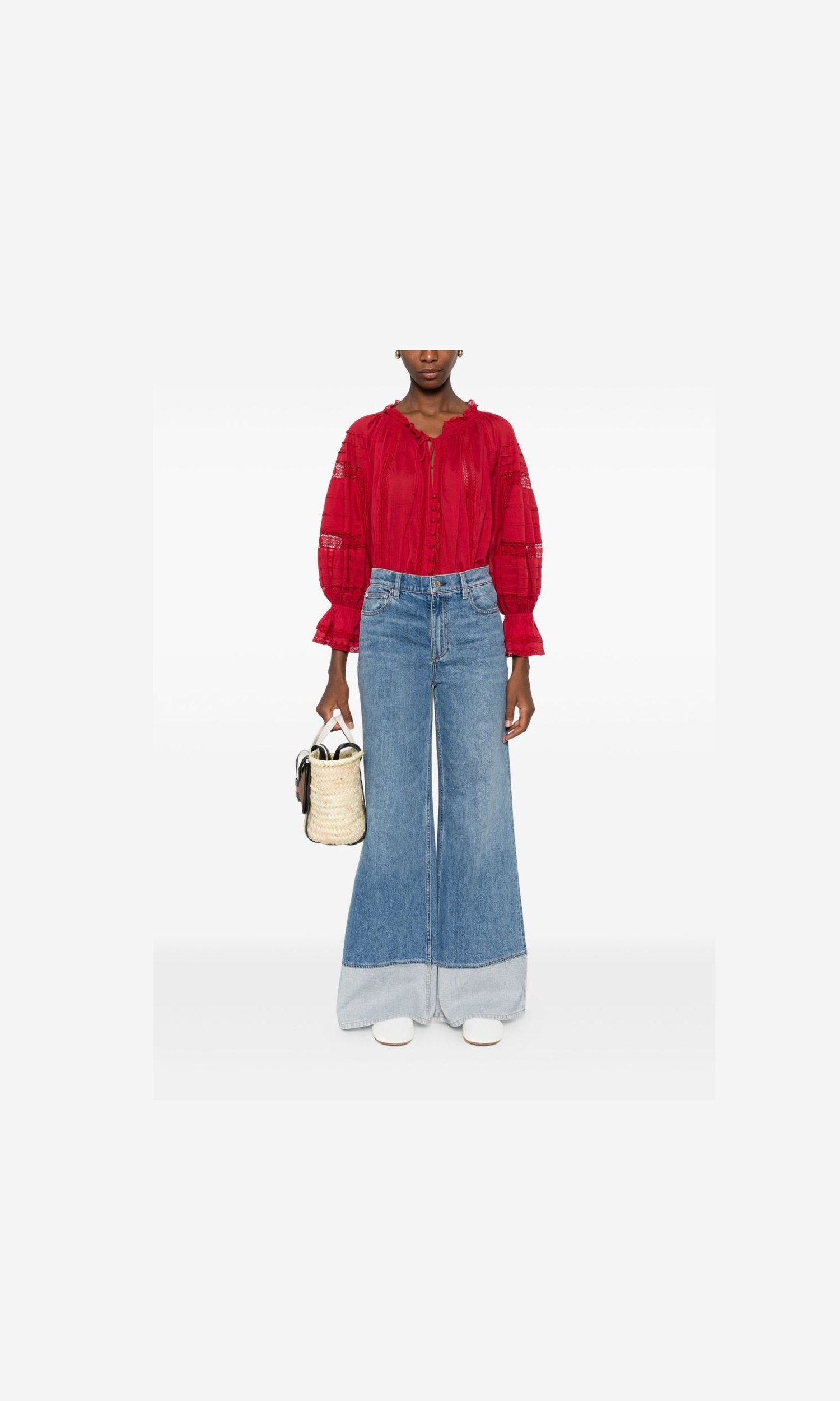 Alice + Olivia Red Shirt Glam Steals