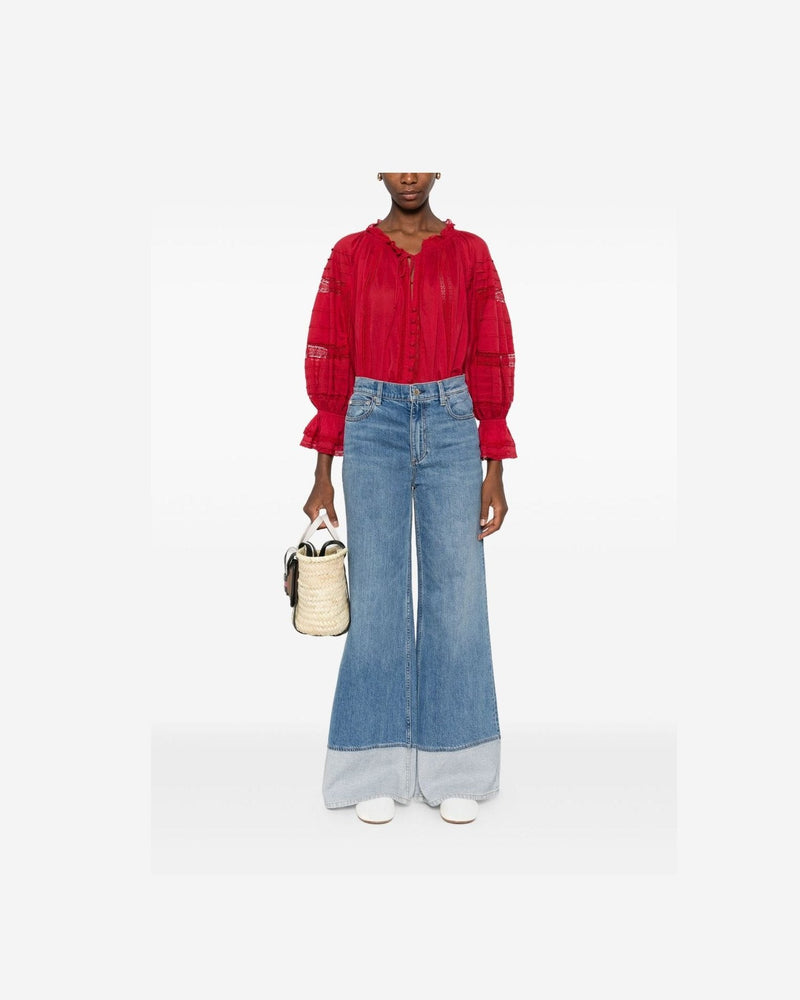 Alice + Olivia Red Shirt Glam Steals