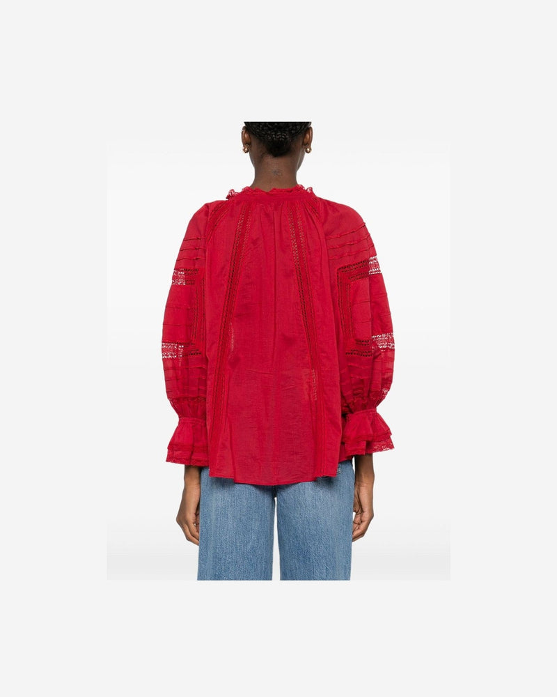 Alice + Olivia Red Shirt Glam Steals