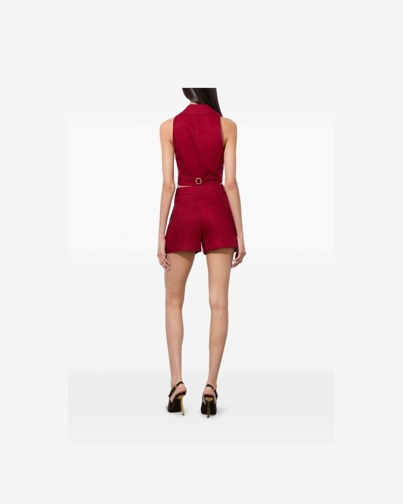Alice + Olivia Red Shorts Glam Steals