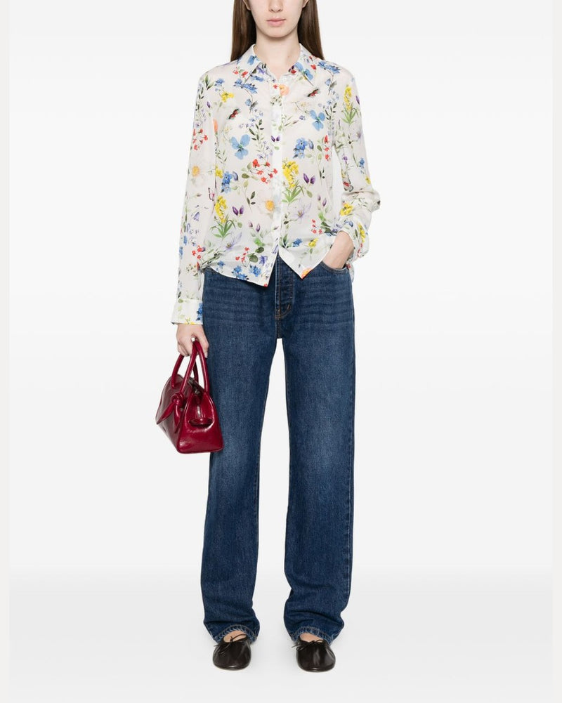 Alice + Olivia Willa Printed Blouse Glam Steals