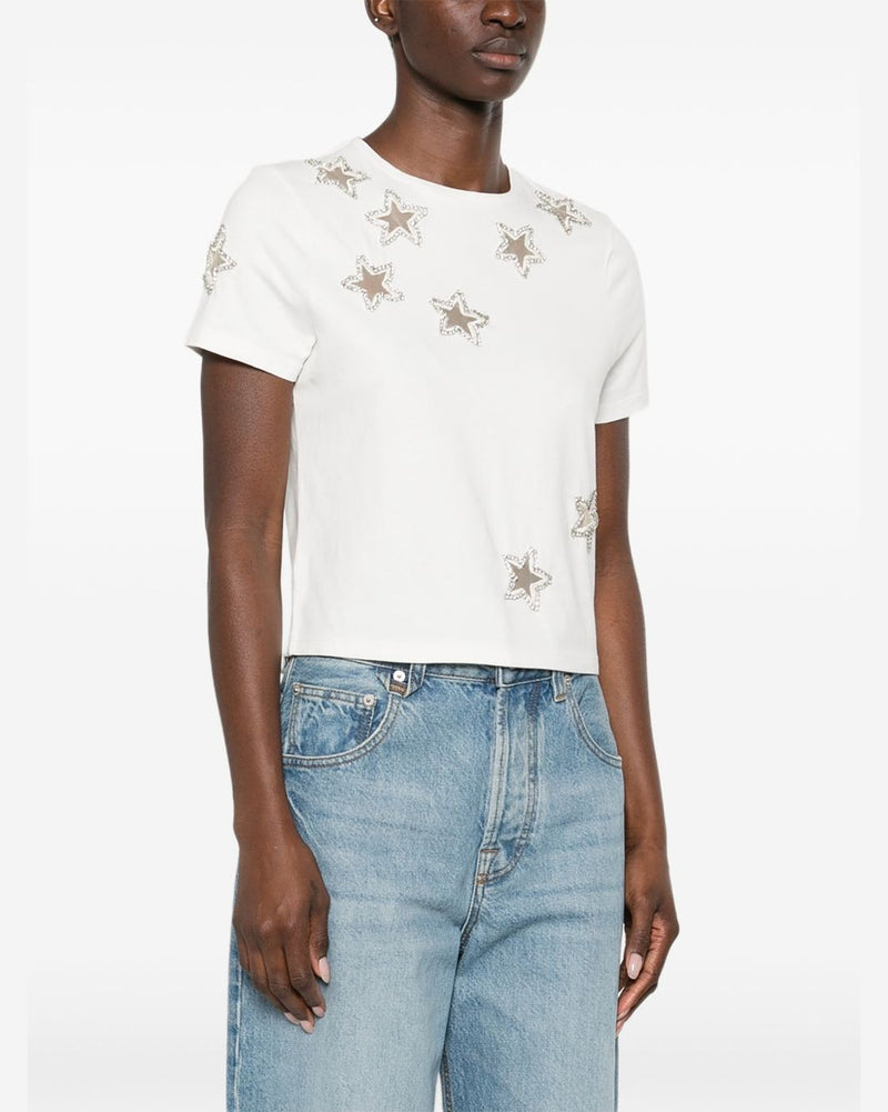 Alice + Olivia White Polo T-shirt Topwear