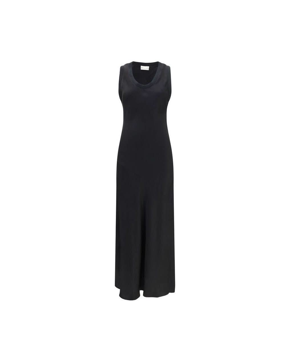Ami Paris Black Viscose Dress Glam Steals