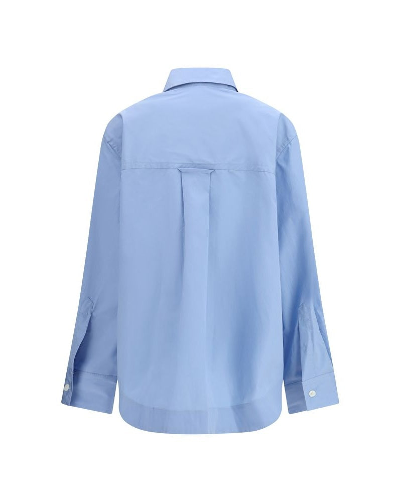 Ami Paris Blue Cotton Dress Shirt Glam Steals