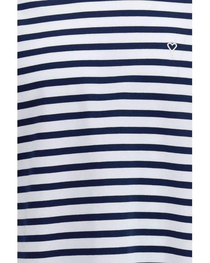 Ami Paris Blue Cotton Long Sleeve T-shirt Glam Steals