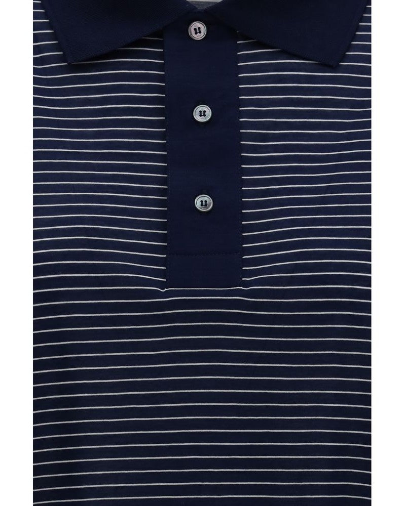 Ami Paris Blue Cotton Polo Shirt Glam Steals