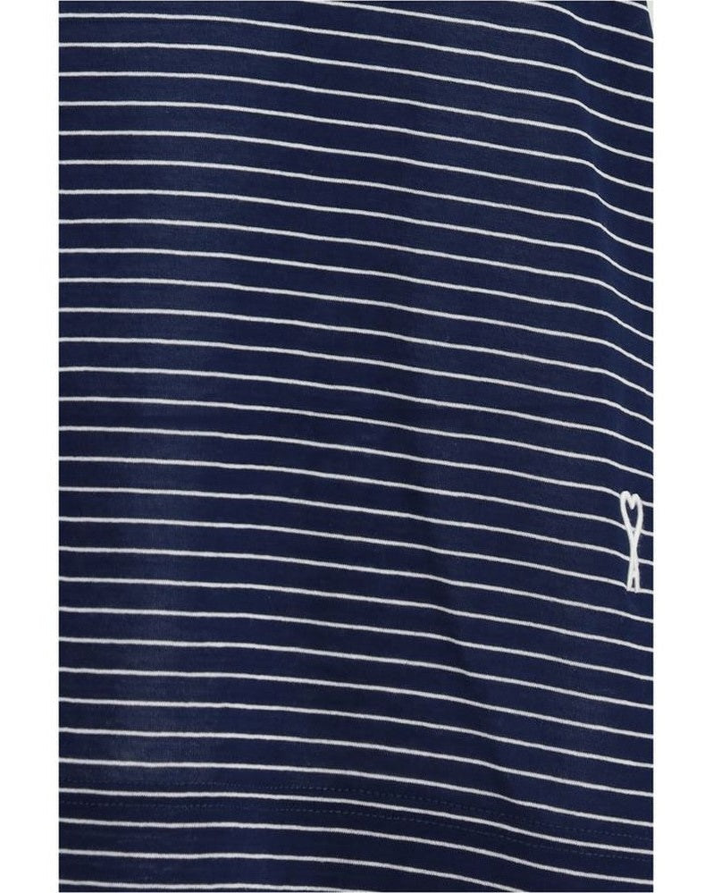 Ami Paris Blue Cotton Tank Top Glam Steals