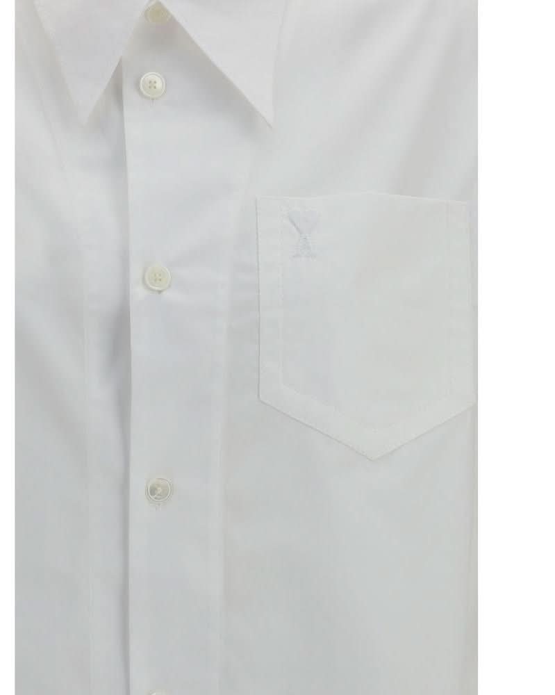 Ami Paris White Cotton Dress Shirt Glam Steals