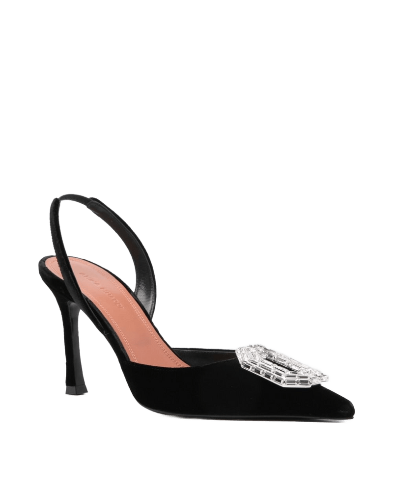 Amina Muaddi Black Heel Glam Steals