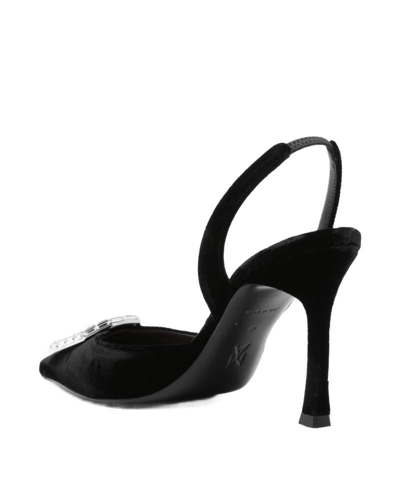 Amina Muaddi Black Heel Glam Steals