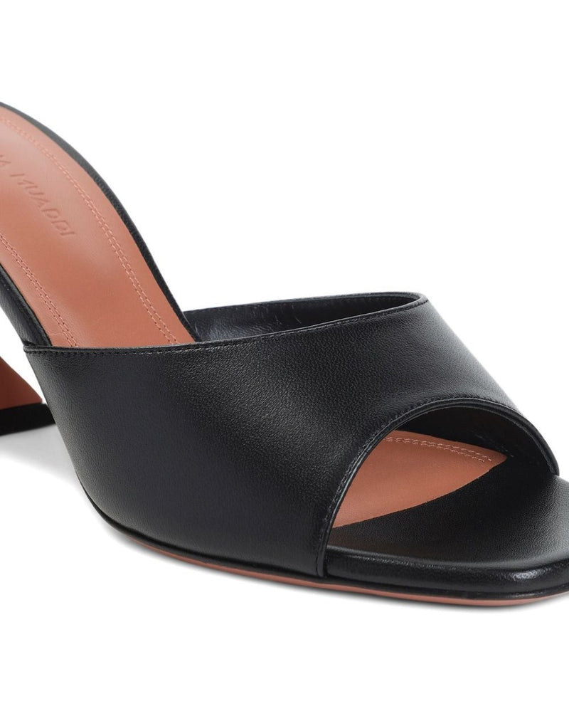 Amina Muaddi Black Sandals Glam Steals