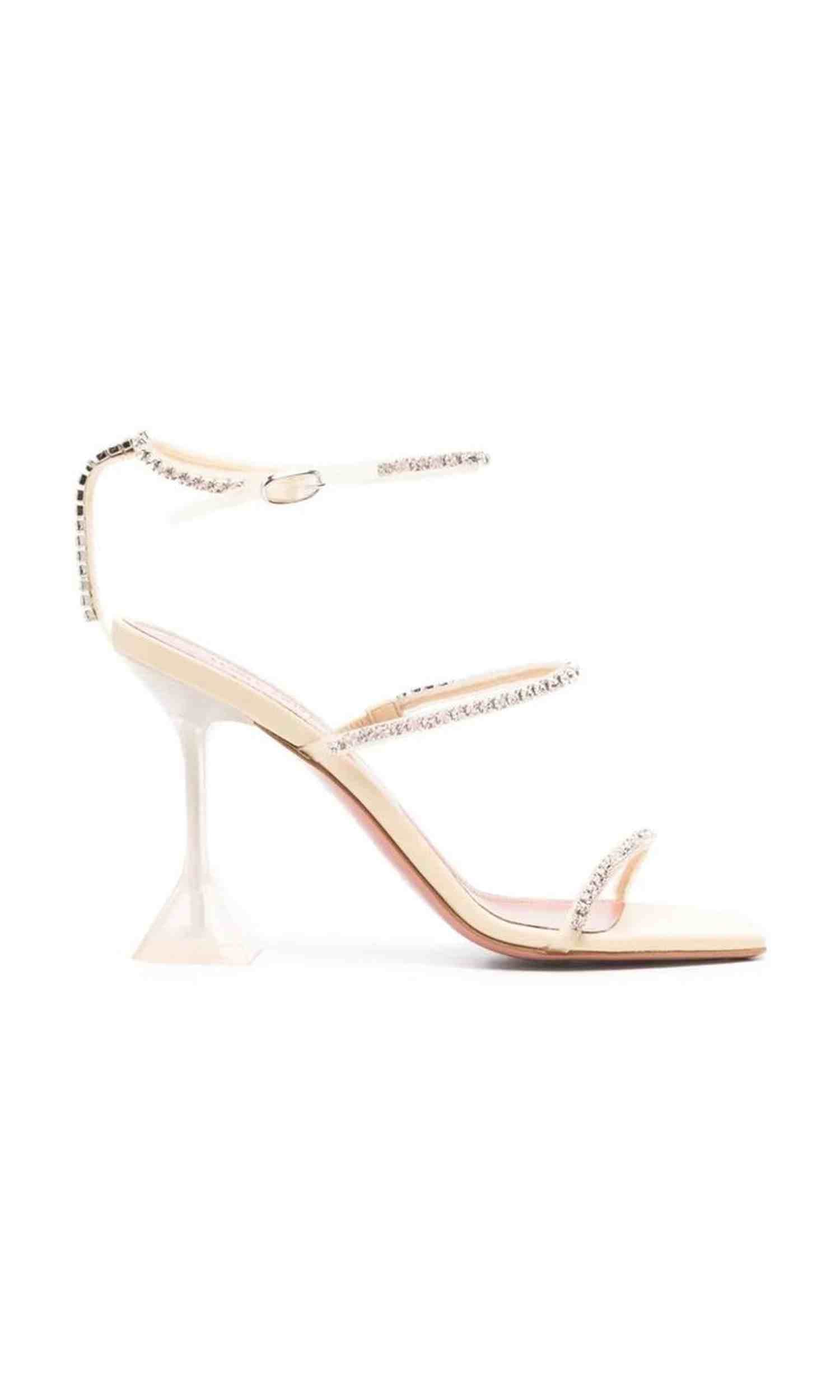 Amina Muaddi Gilda 105Mm Sandals Glam Steals