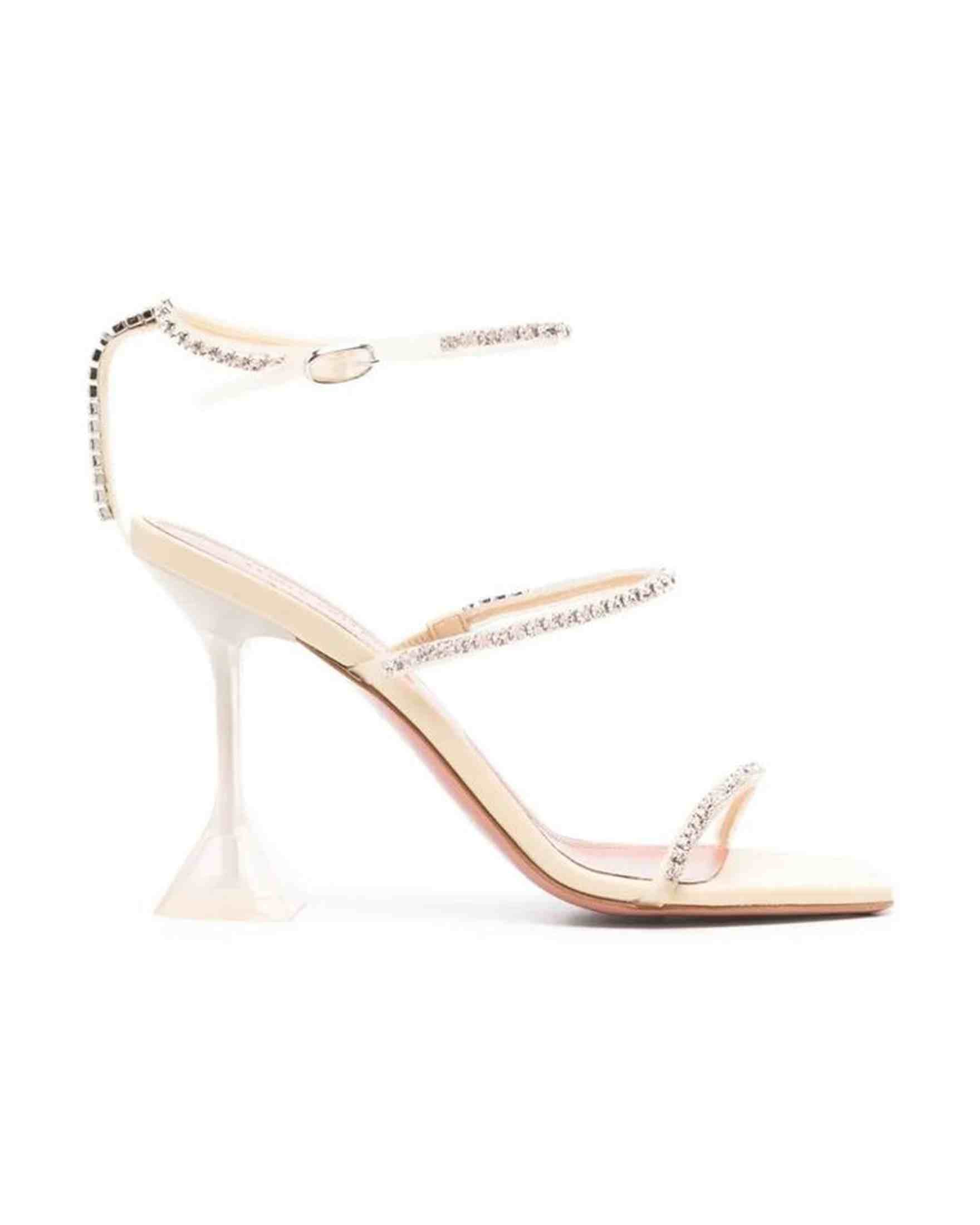 Amina Muaddi Gilda 105Mm Sandals Glam Steals