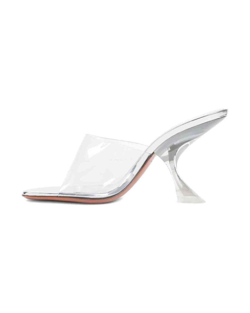 Amina Muaddi Grey Sandals Glam Steals