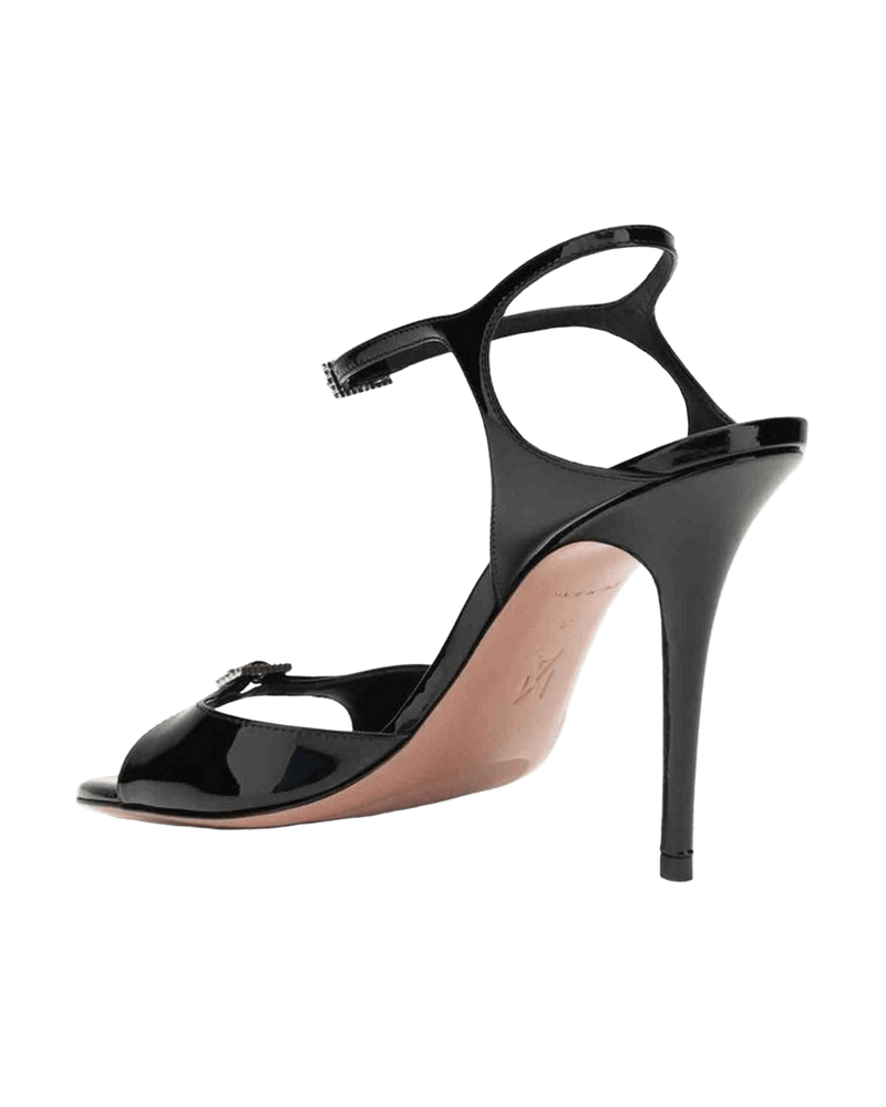 Amina Muaddi Leather Patent Adut Sandals Glam Steals