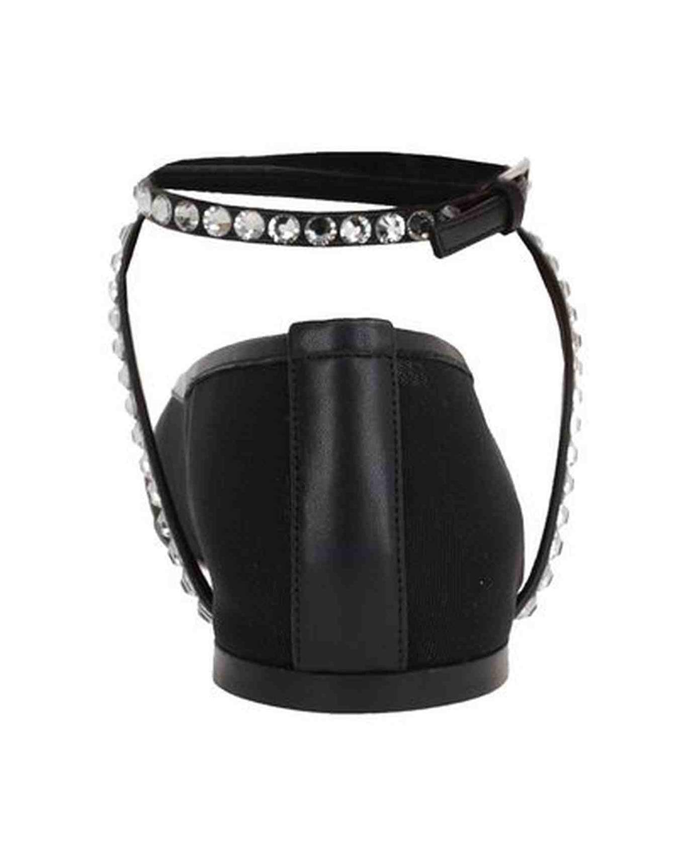 Amina Muaddi Mesh Crystal Ballerina Flats Glam Steals