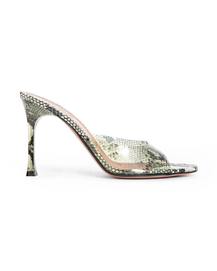 Amina Muaddi Pvc Stiletto Heel Sandals Glam Steals