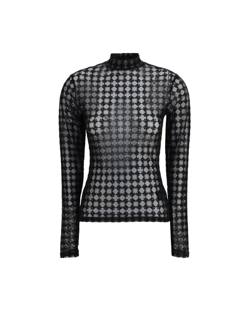 Amiri Black Polyester Top Glam Steals