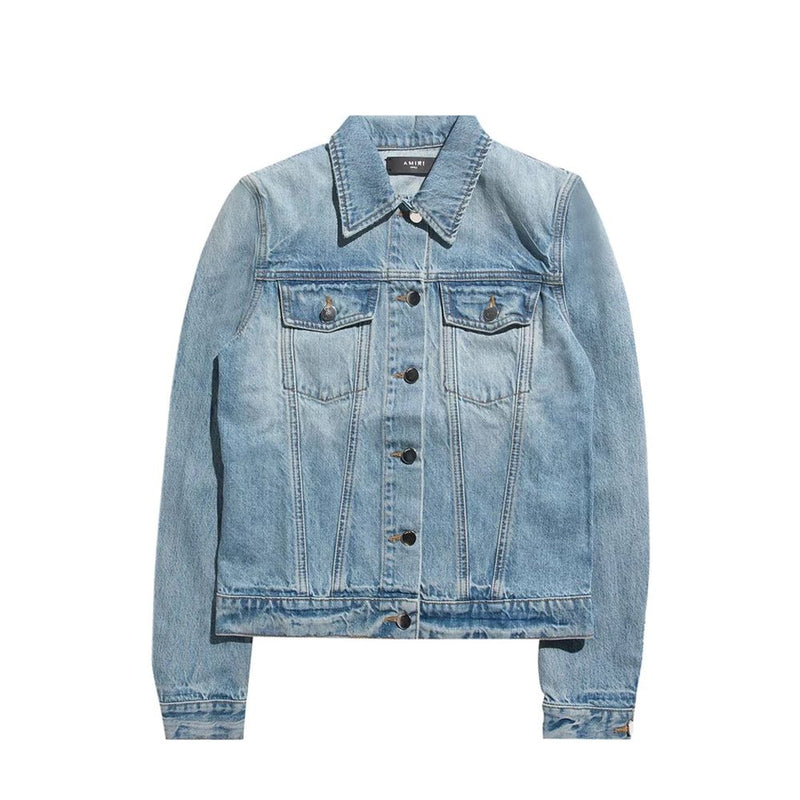 Amiri Blue Cotton Denim Jacket Glam Steals