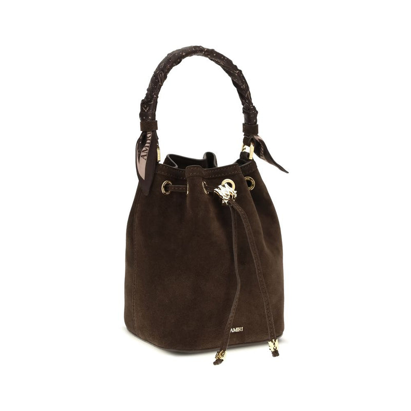 Amiri Brown Calf Leather Bos Taurus Shoulder Bag Glam Steals
