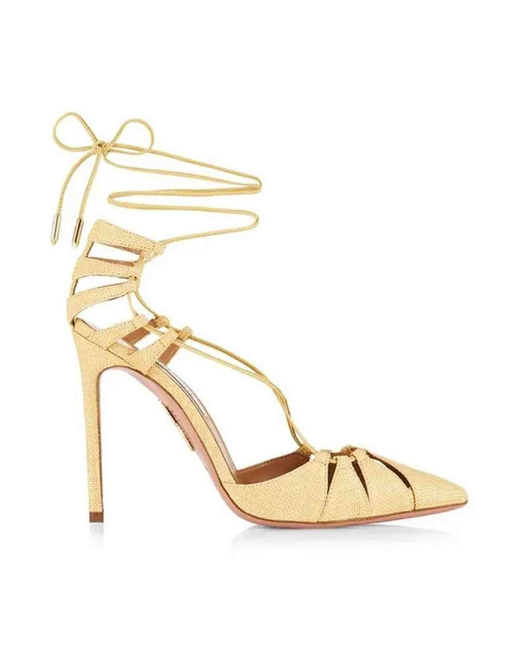 Aquazzura Aquazzurra Bellissima Woven Raffia Stiletto Sandals Glam Steals