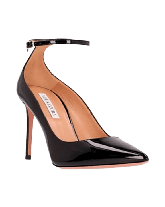 Aquazzura Black Patent Calfskin Heels Glam Steals