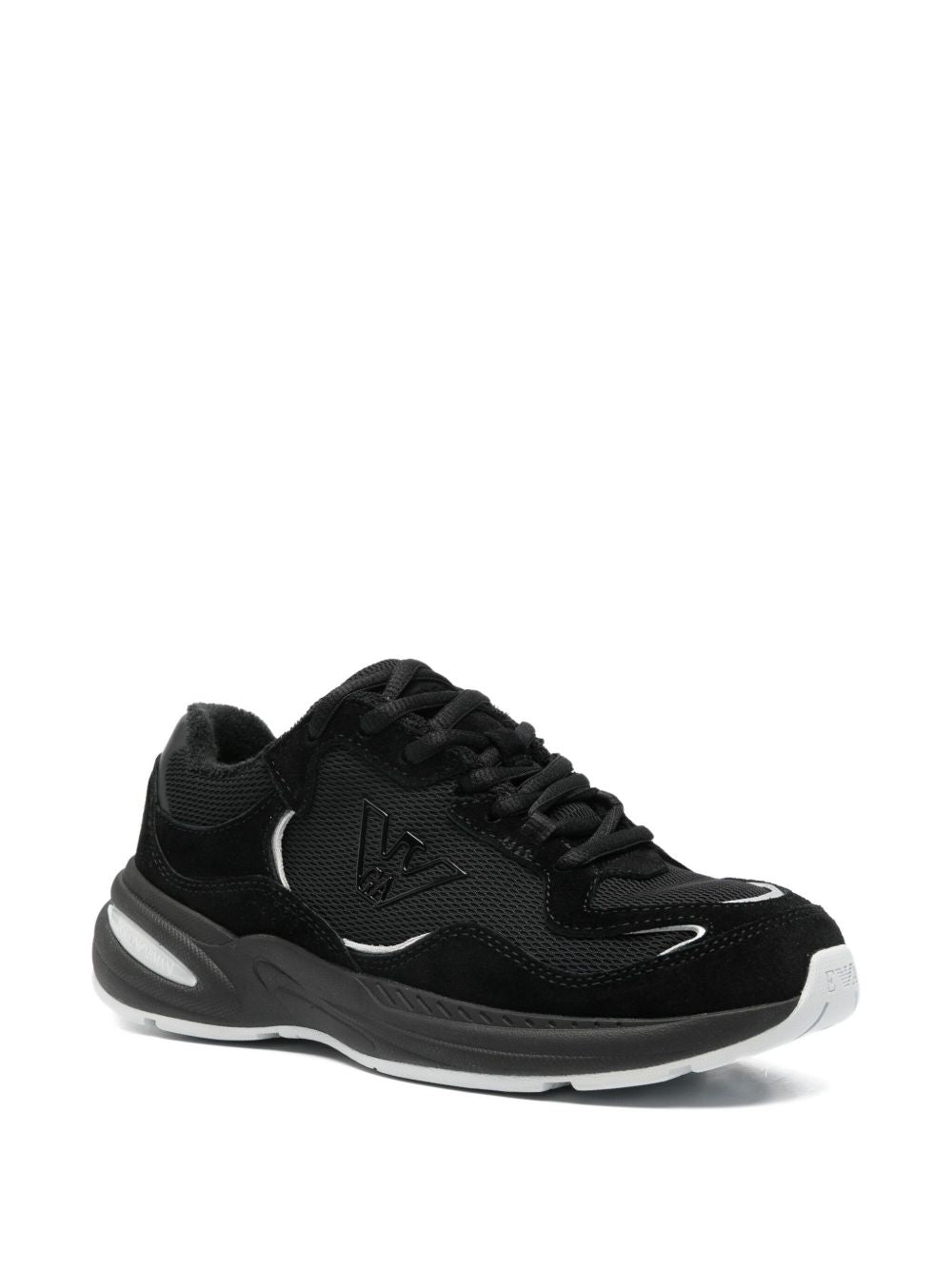 Armani Black Emporio Exclusive Sneakers Glam Steals