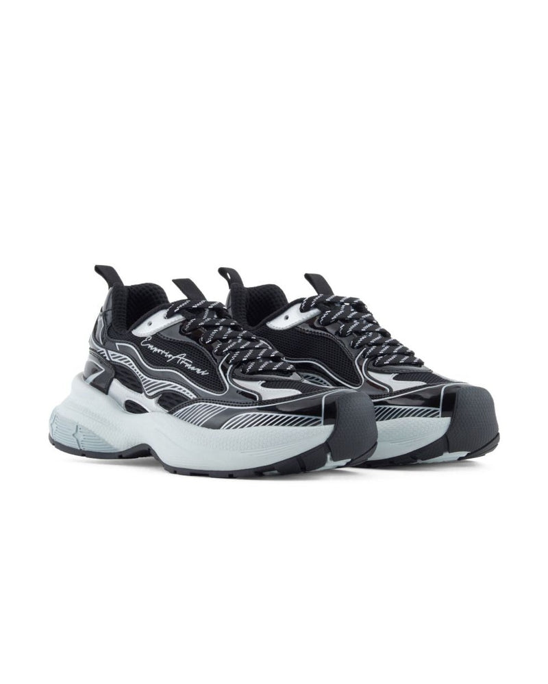 Armani Black Emporio Exclusive Sneakers Glam Steals