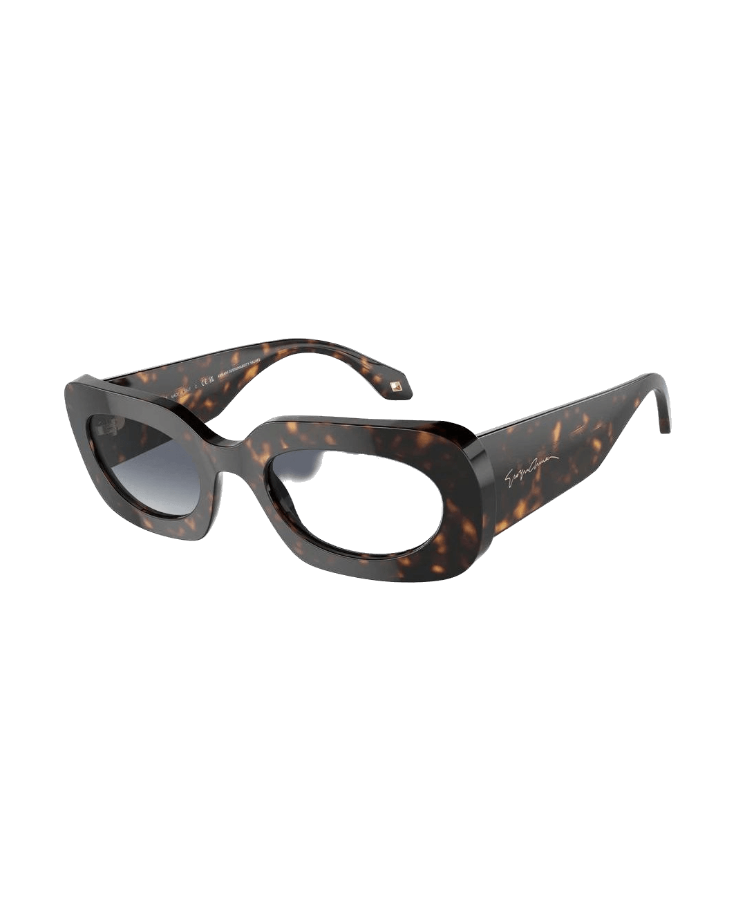 Armani Brown Acetate Sunglasses Glam Steals