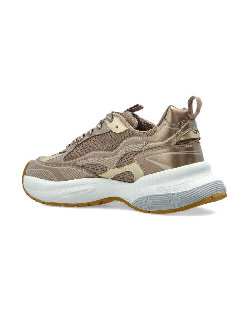 Armani Brown Emporio Exclusive Sneakers Glam Steals