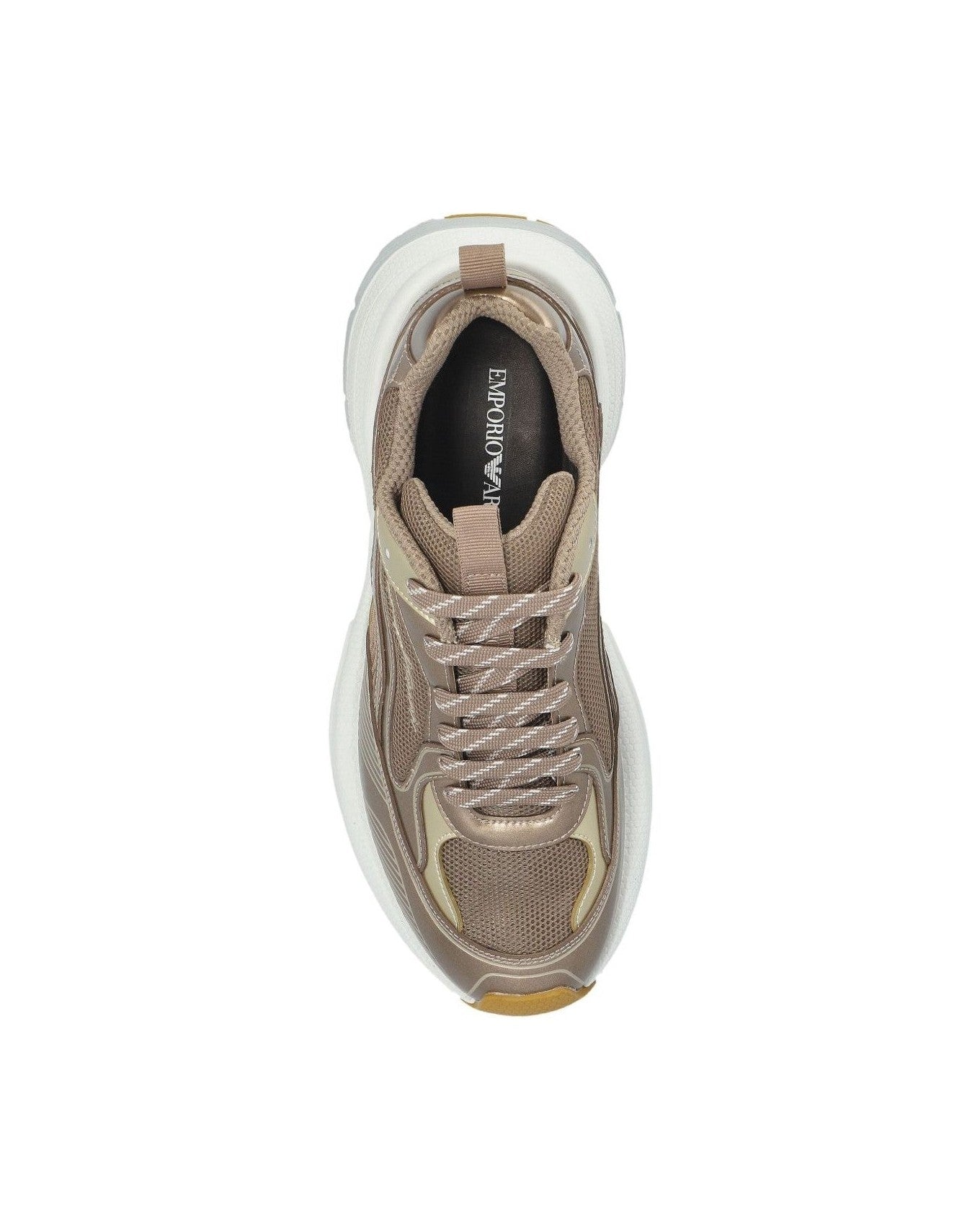 Armani Brown Emporio Exclusive Sneakers Glam Steals