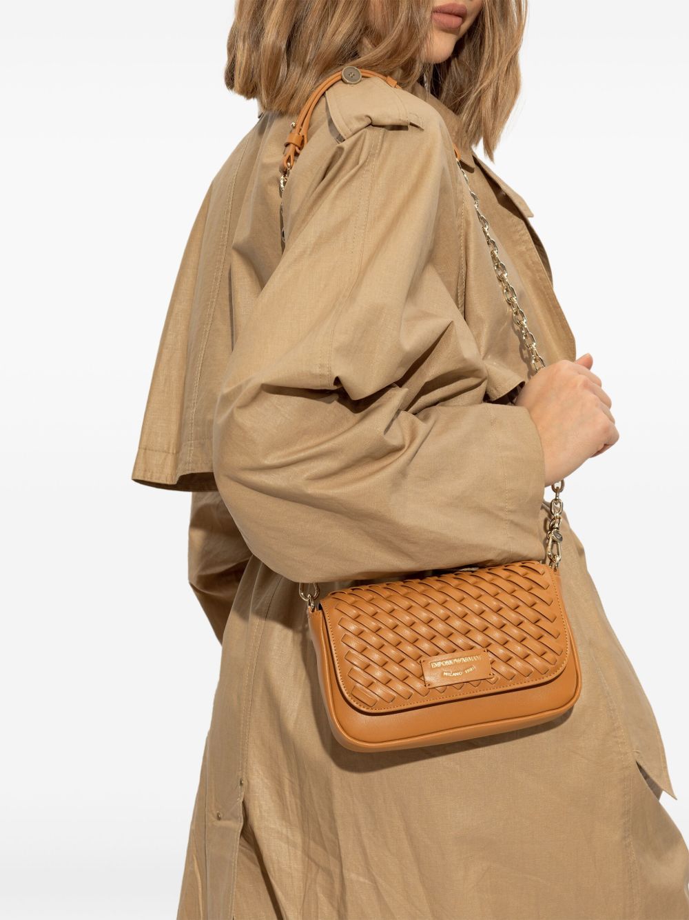 Armani Emporio Exclusive Logo Patch Bag Glam Steals