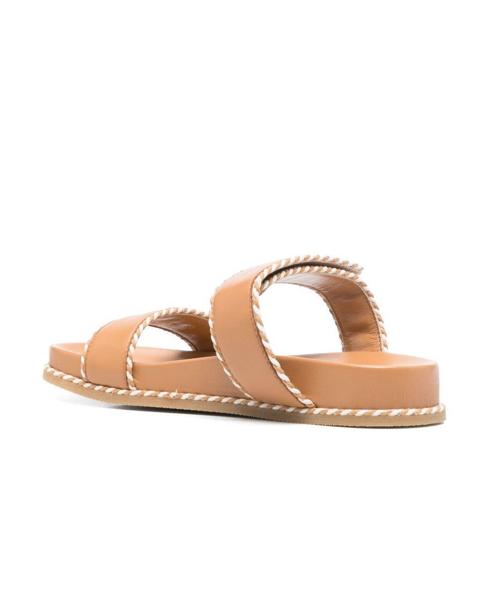 Armani Emporio Exclusive Sandals with Nappa Strap and Two Tone Profiles Glam Steals