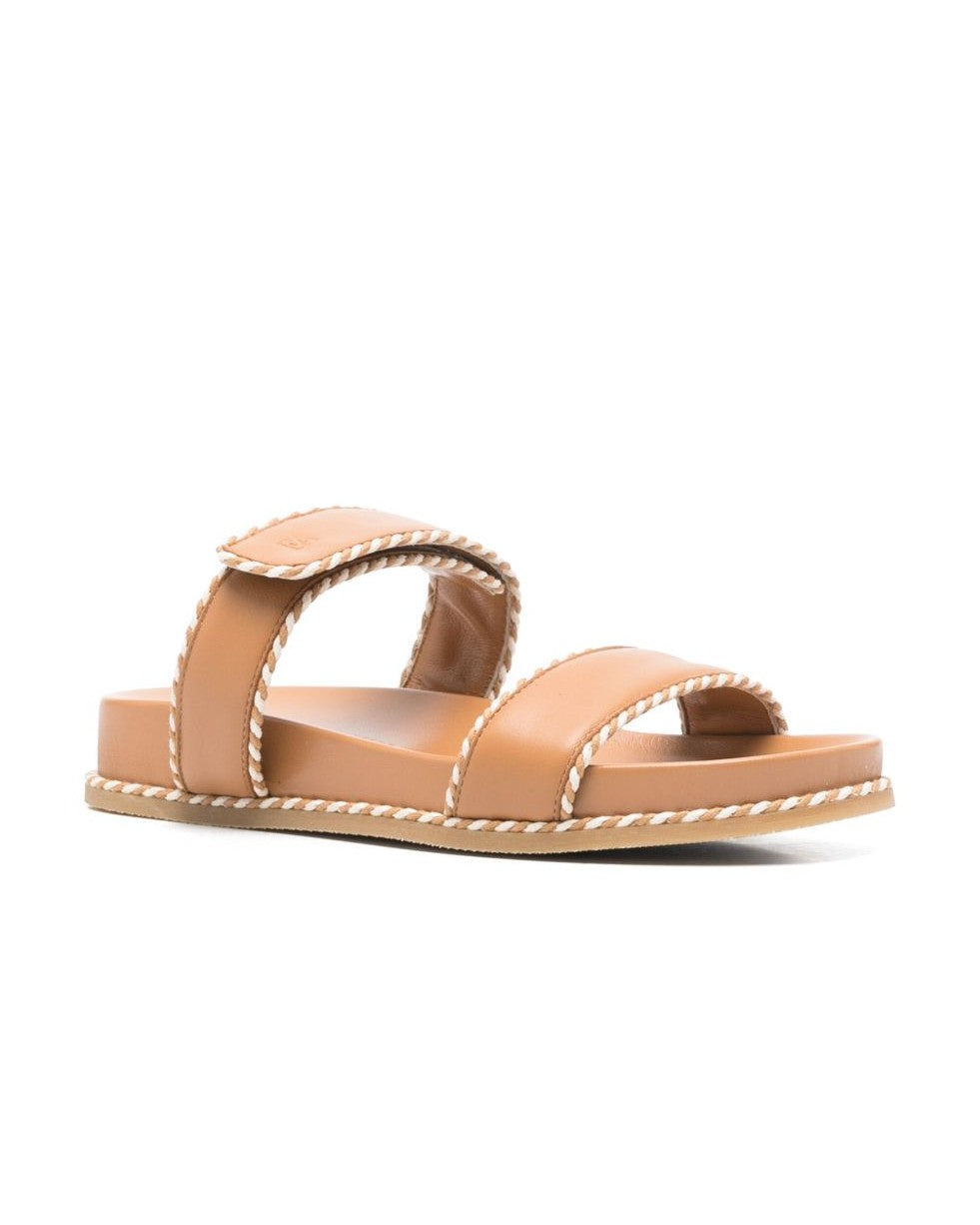 Armani Emporio Exclusive Sandals with Nappa Strap and Two Tone Profiles Glam Steals