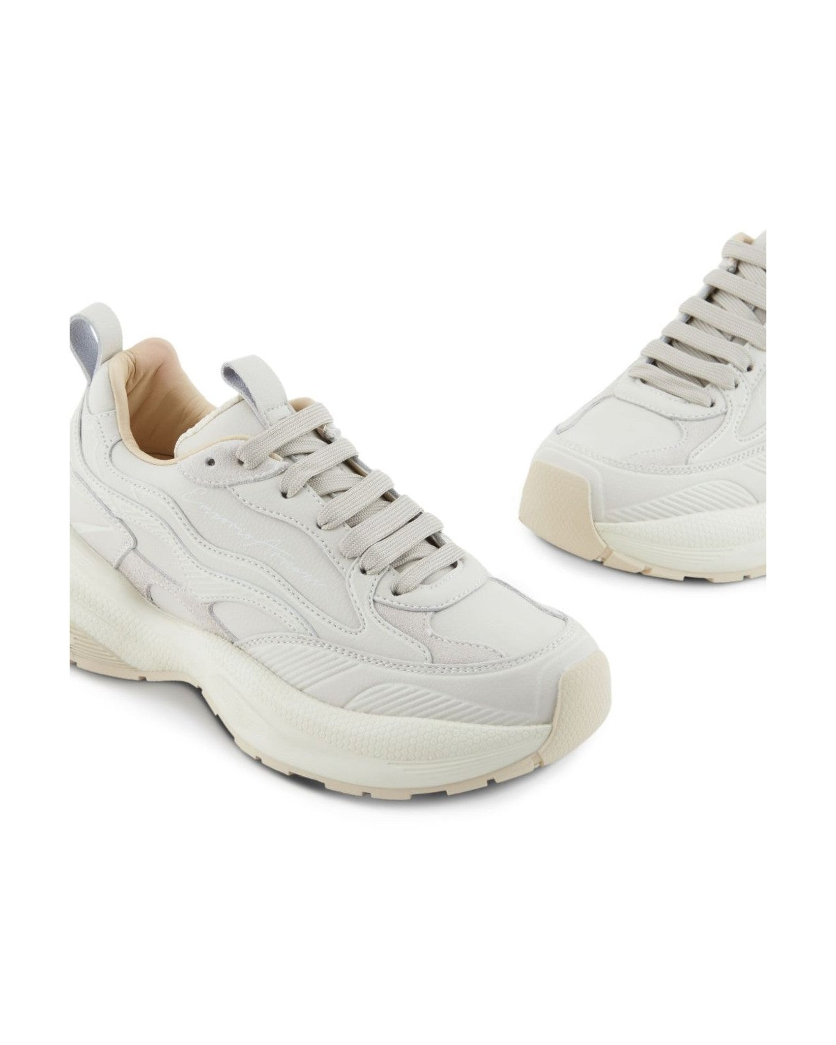 Armani White Emporio Exclusive Sneakers Glam Steals