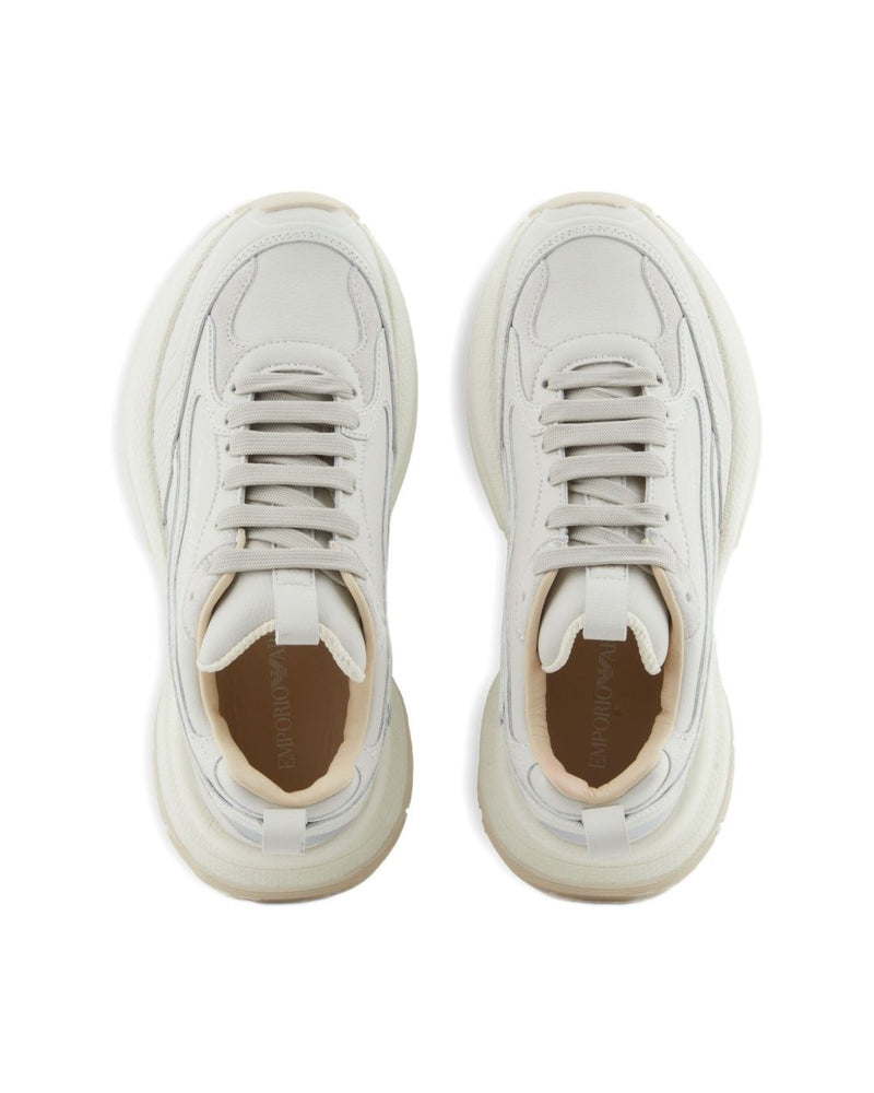 Armani White Emporio Exclusive Sneakers Glam Steals