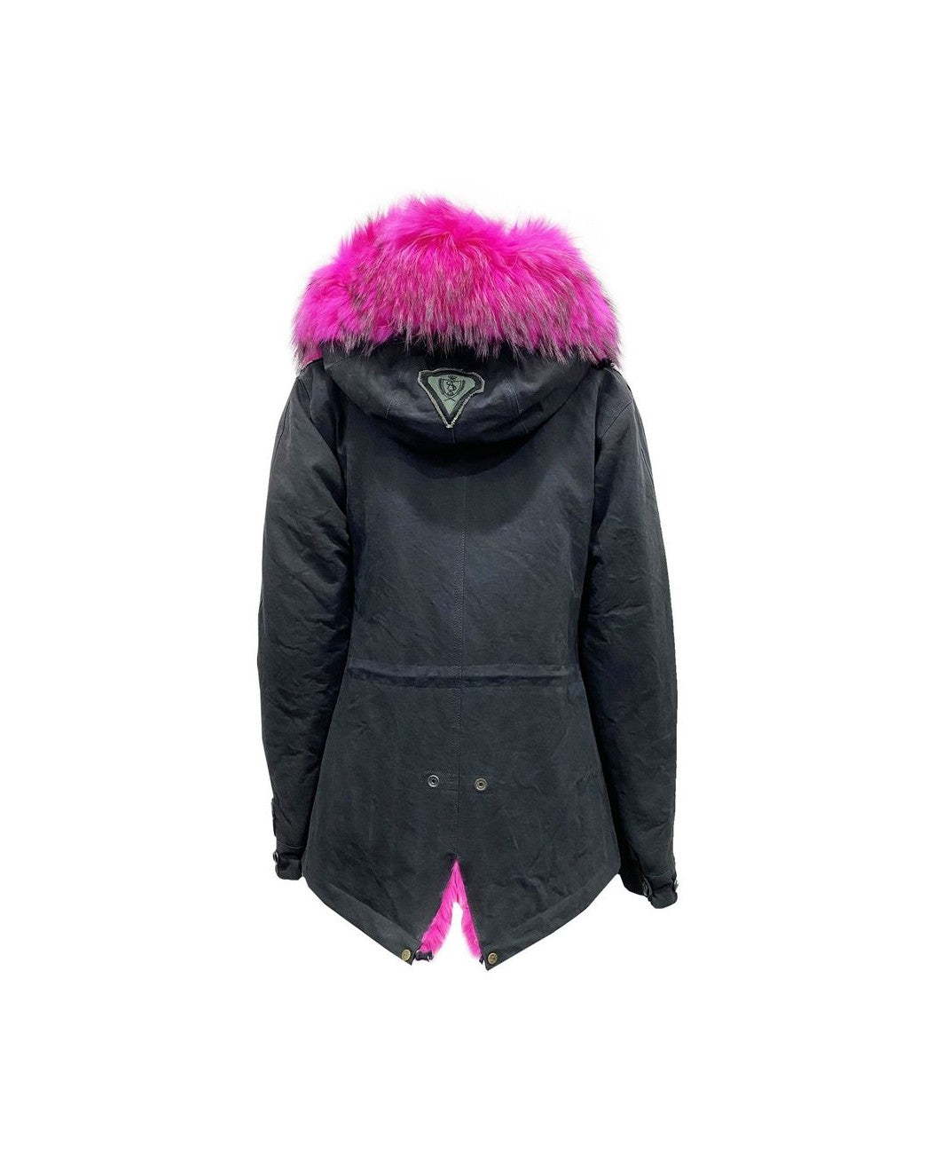 As65 Black Cotton Parka Glam Steals