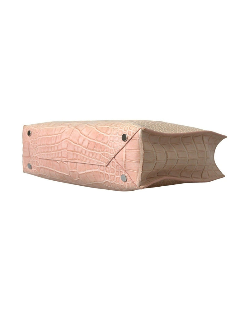 Balenciaga Alligator Leather Chic Tote Pink Bag Glam Steals