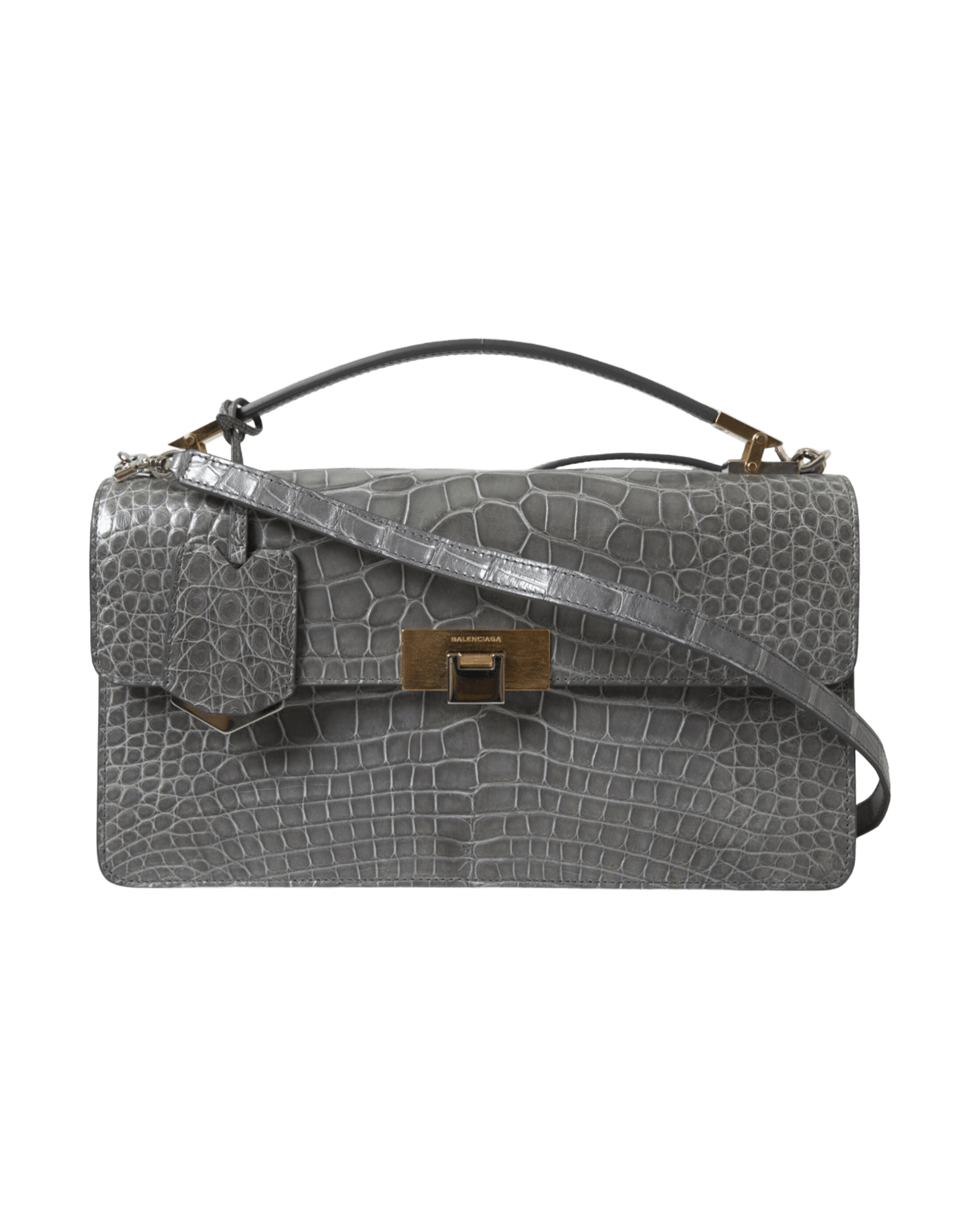 Balenciaga Alligator Leather Medium Shoulder Bag