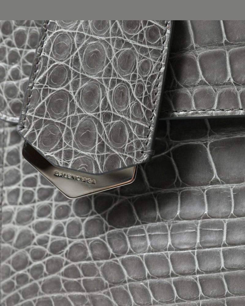 Balenciaga Alligator Leather Medium Shoulder Bag Glam Steals