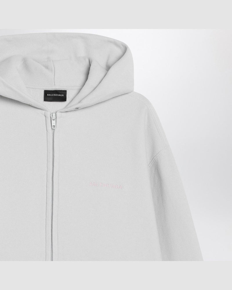 Balenciaga Back Regular Fit Zip Hoodie Glam Steals