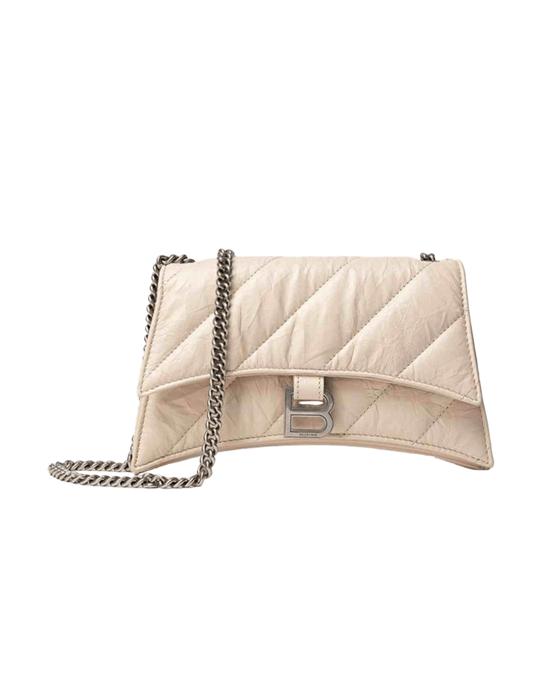 Balenciaga Beige Leather Shoulder Bag Glam Steals