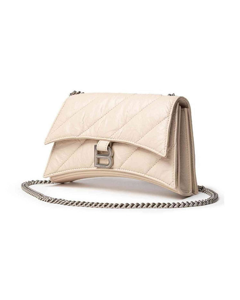 Balenciaga Beige Leather Shoulder Bag Glam Steals