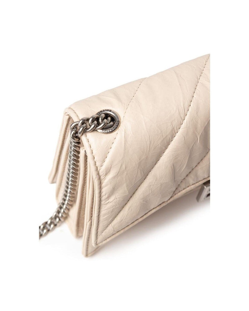 Balenciaga Beige Leather Shoulder Bag Glam Steals