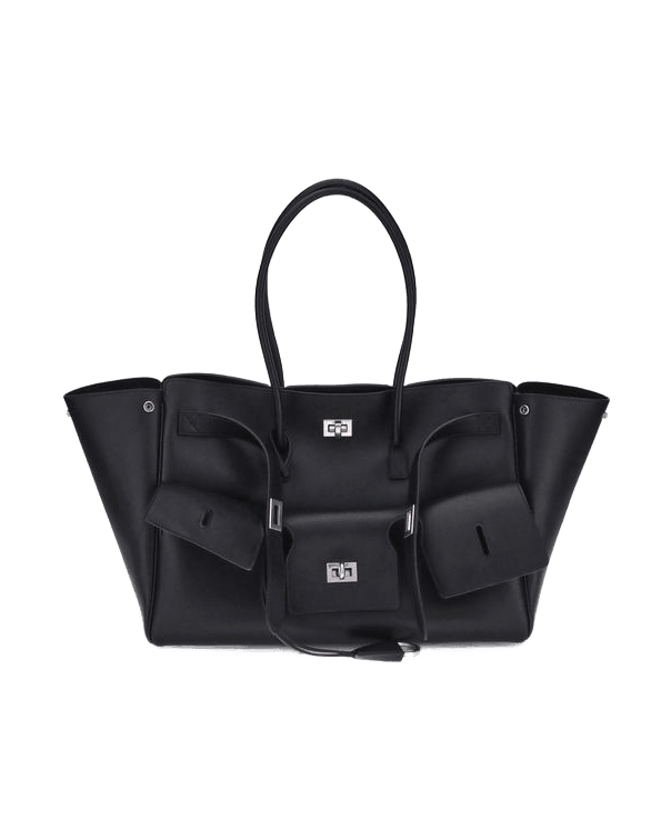 Balenciaga Black Calf Leather Bos Taurus Shoulder Bag Glam Steals