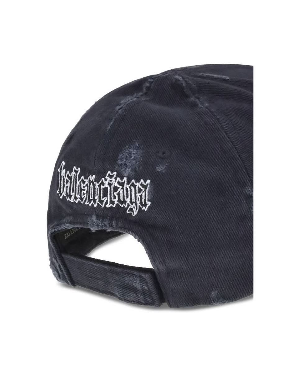Balenciaga Black Cotton Cap Glam Steals