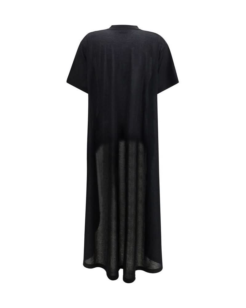 Balenciaga Black Cotton Casual Dress Glam Steals
