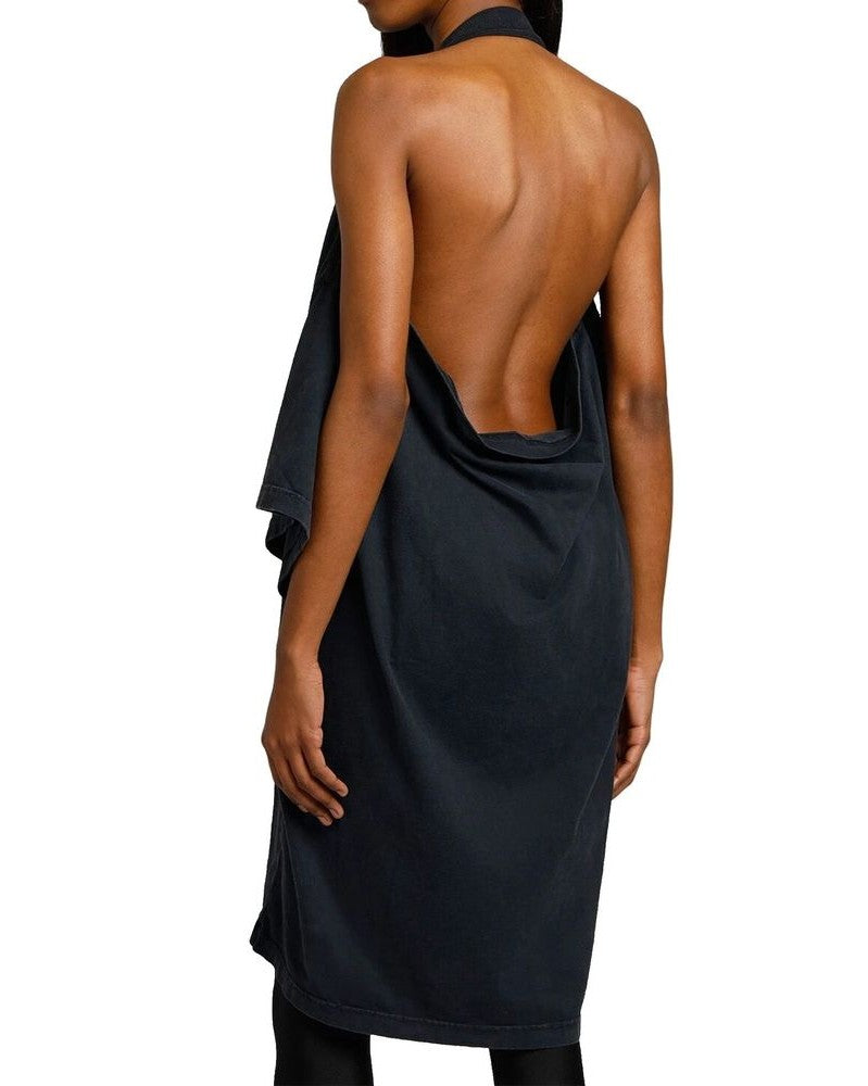 Balenciaga Black Cotton Casual Dress Glam Steals
