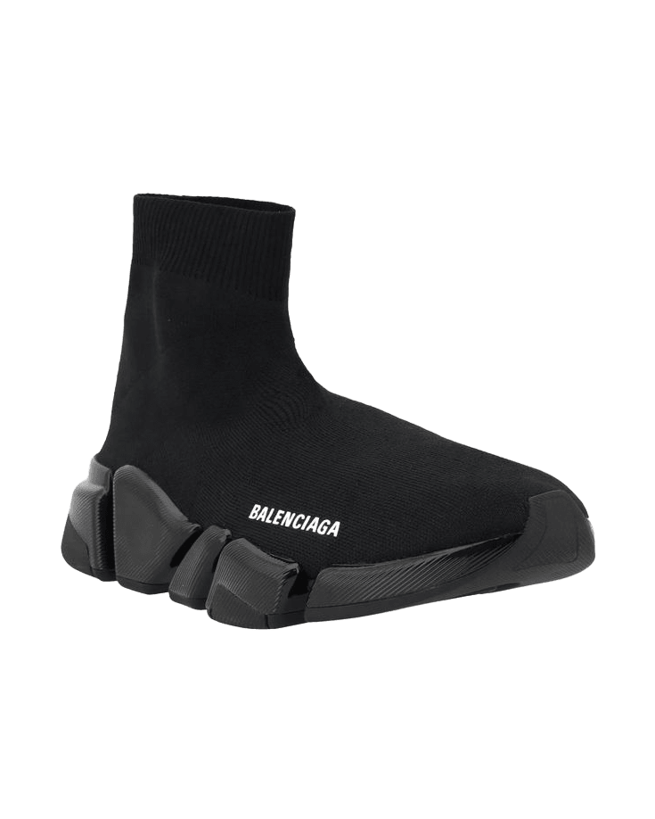 Balenciaga Black Fabric Athletic Sneakers Glam Steals